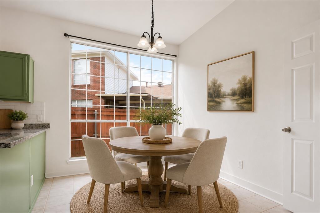 559 Raintree Circle Coppell, TX 75019 - Photo 17 of 40 Digitally Staged and Created Picture of Breakfast Area
