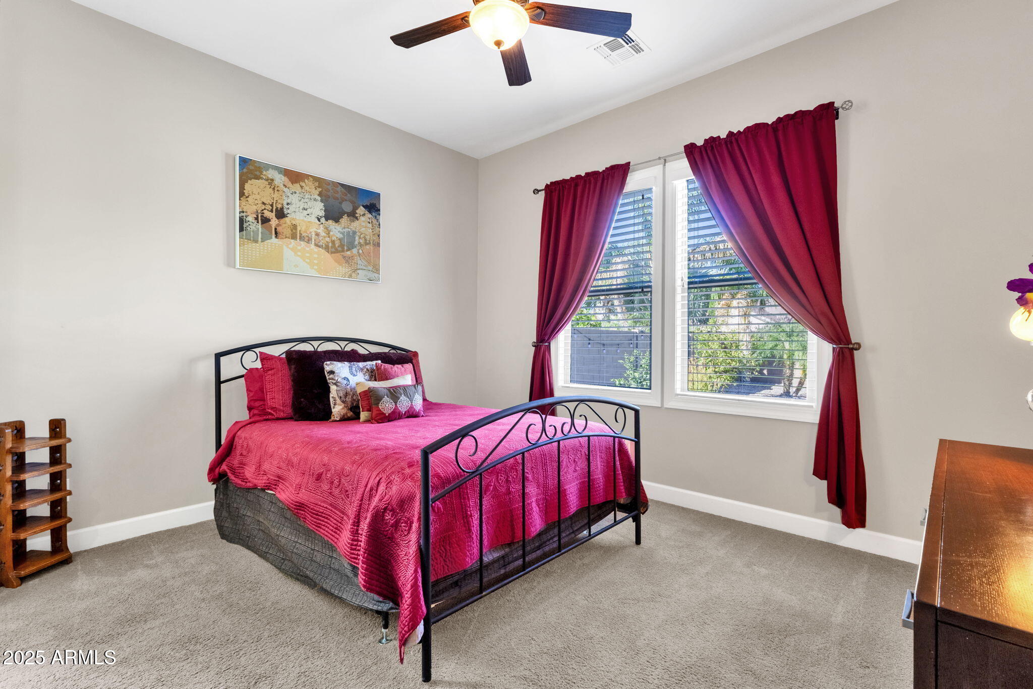 22322 East Rosa Road Queen Creek, AZ 85142 - Photo 35 of 83 a bedroom with a bed and a large window