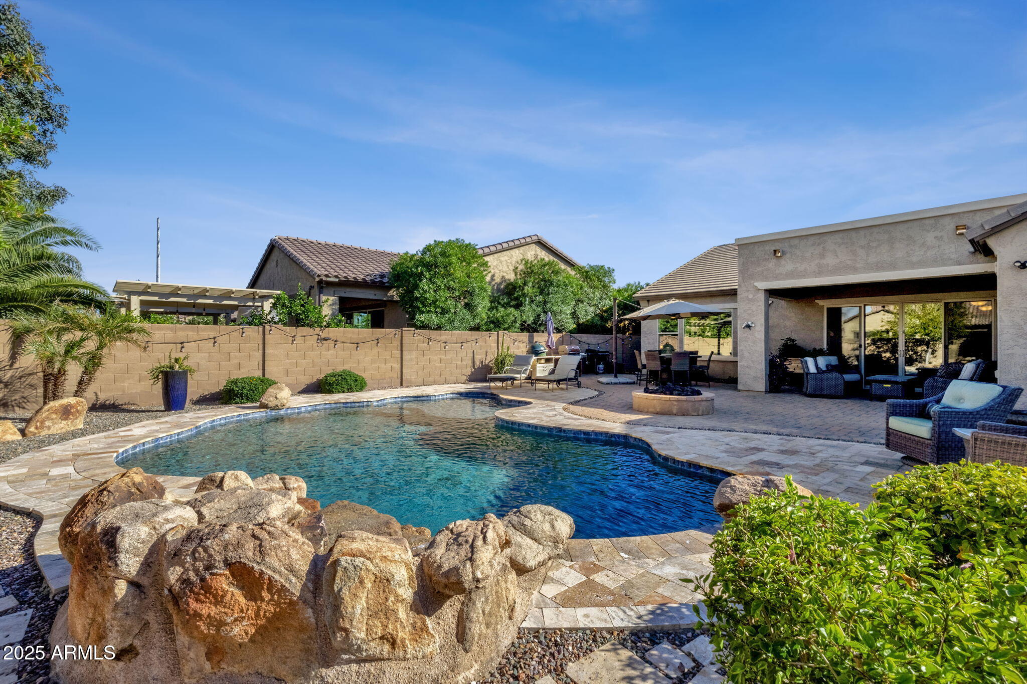22322 East Rosa Road Queen Creek, AZ 85142 - Photo 43 of 83 Beautiful backyard w/pool