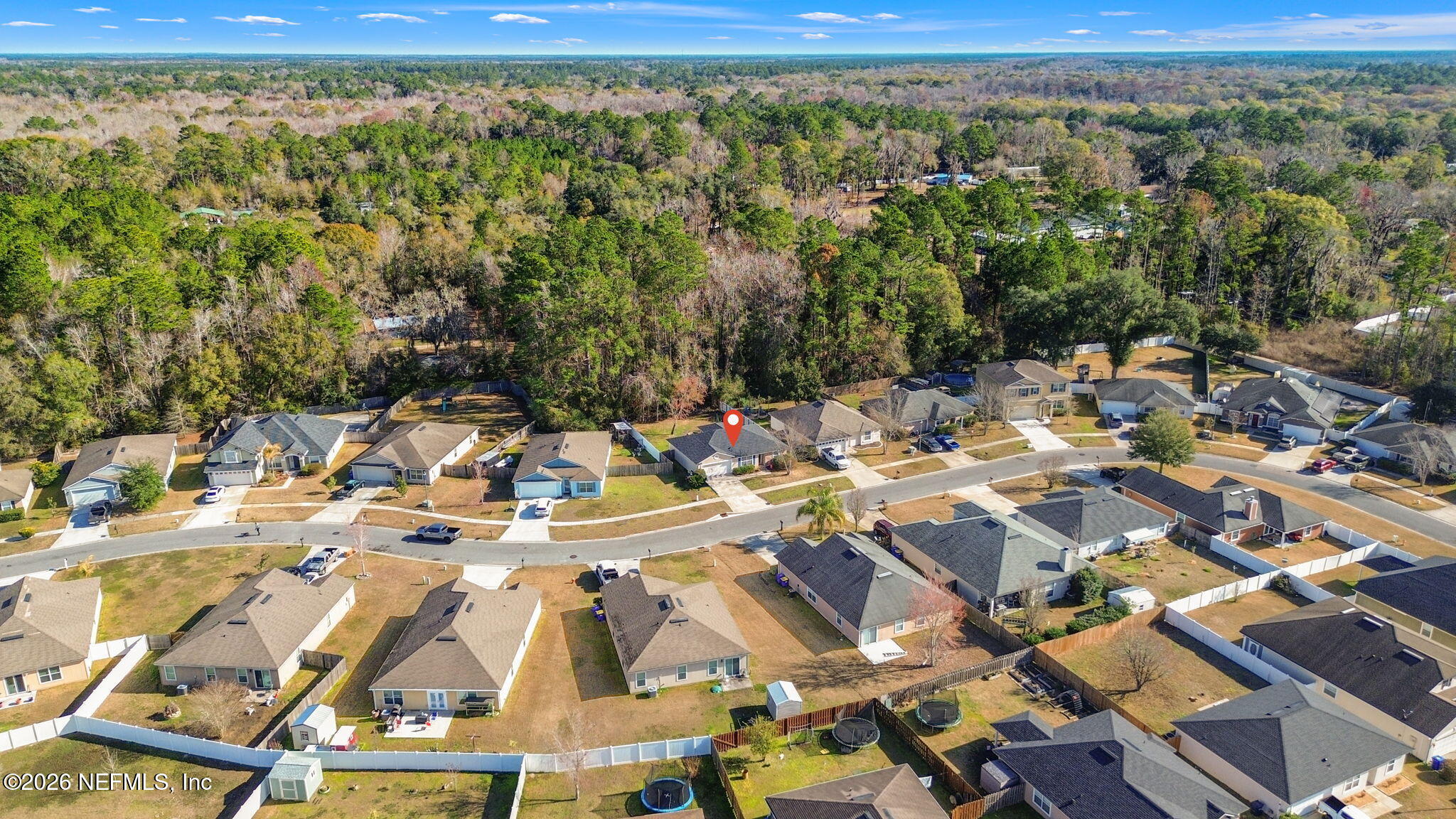 45212 Ingleham Circle Callahan, FL 32011 - Photo 16 of 35 an aerial view of residential houses with outdoor space