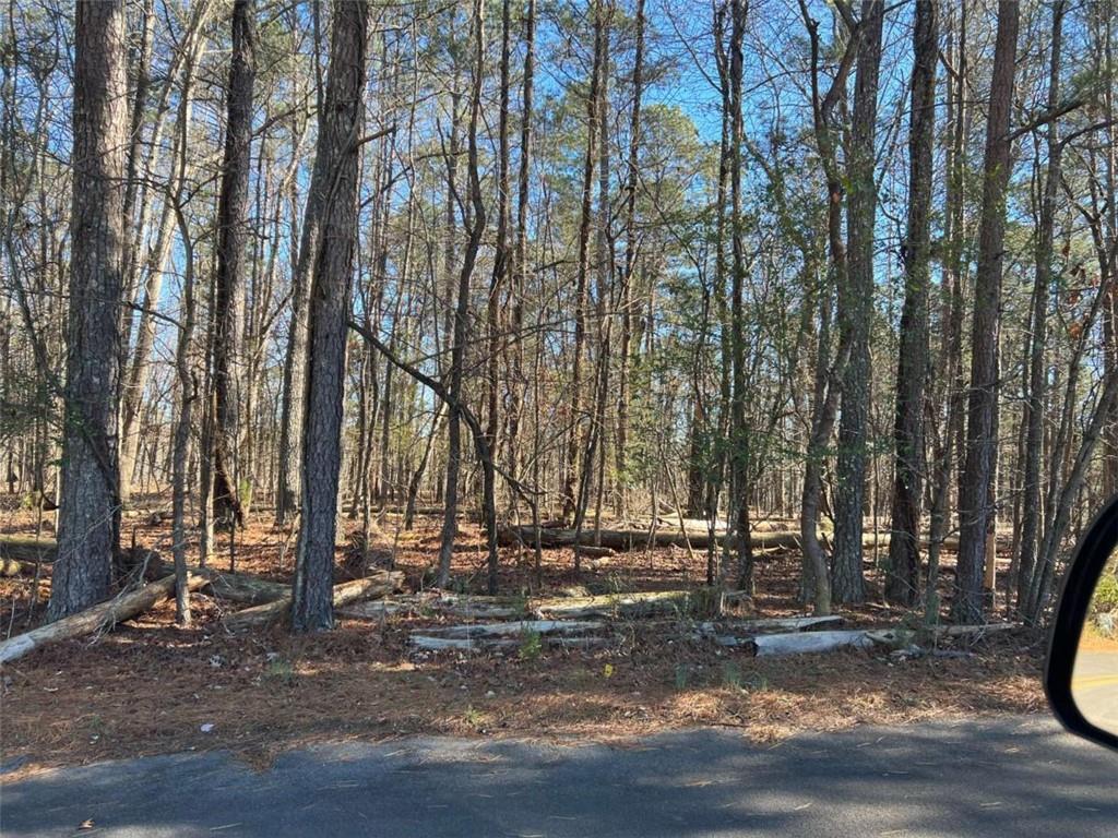 a view of street with trees