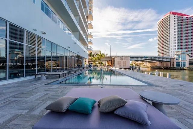 a view of balcony with seating space