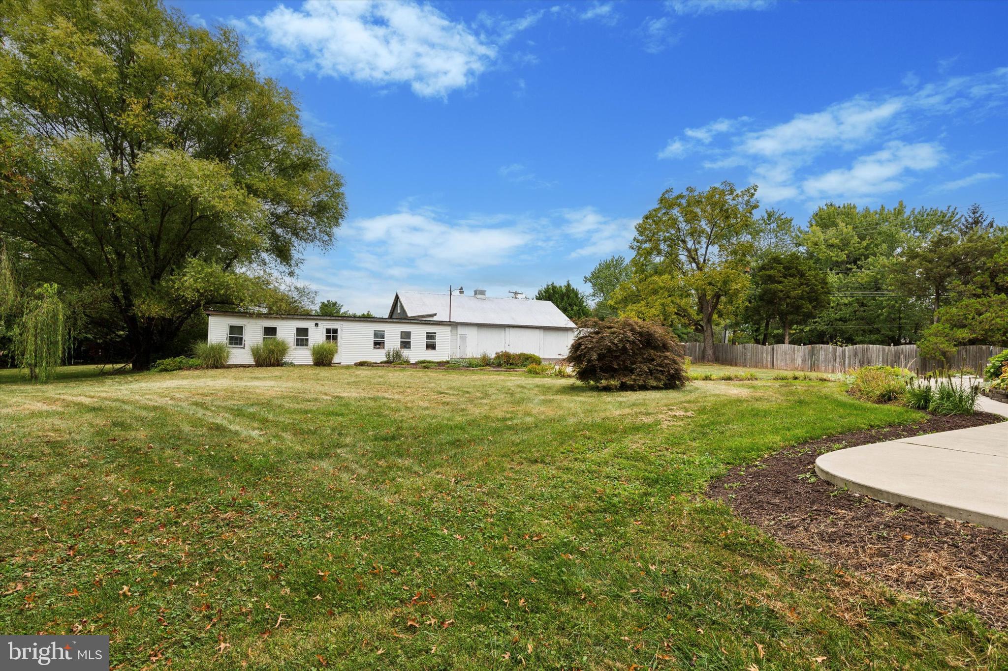 View of the studios and barns
