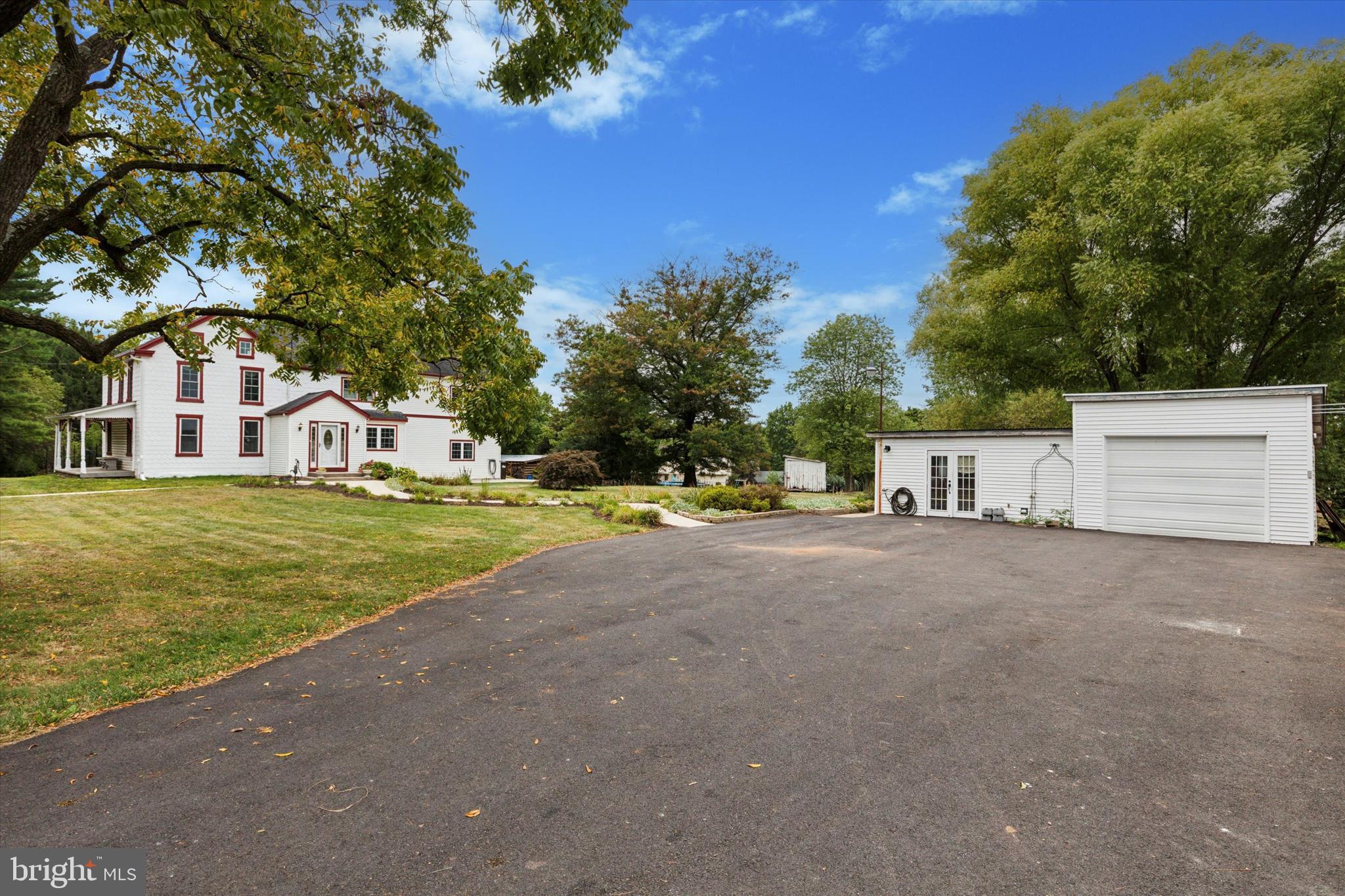 view from the driveway