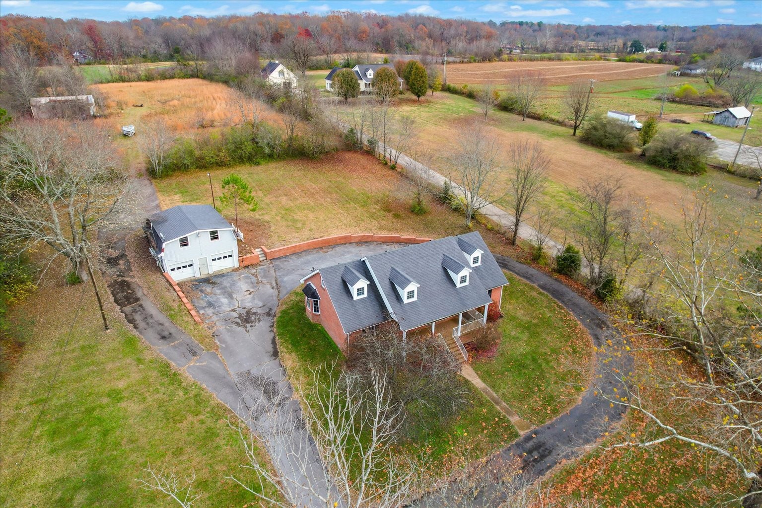 1775 Nelson Road Goodlettsville, TN 37072 - Photo 39 of 45 an aerial view of a house with outdoor space and lake view
