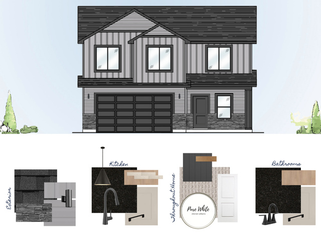 250 West 550 North Smithfield, UT 84335 - Photo 6 of 8 Architectural Design and Material Selection. Illustrating the property's exterior rendering and interior finish options