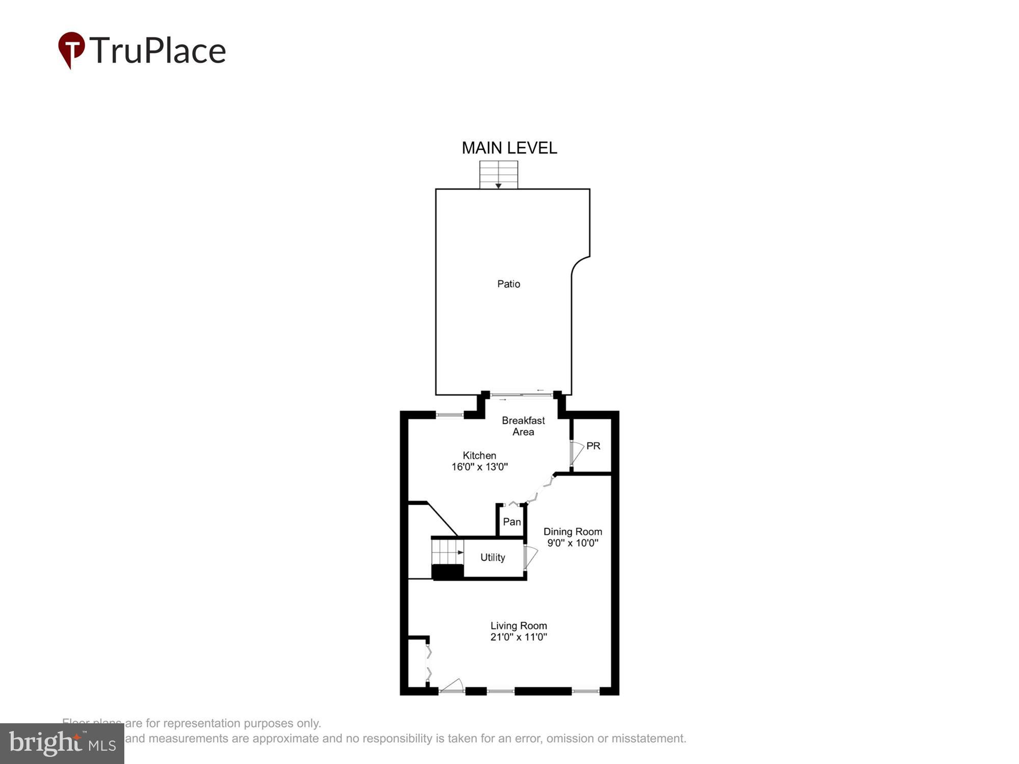 30 Spring Street Gaithersburg, MD 20877 - Photo 36 of 41 Main Level (Labels & Measurements)