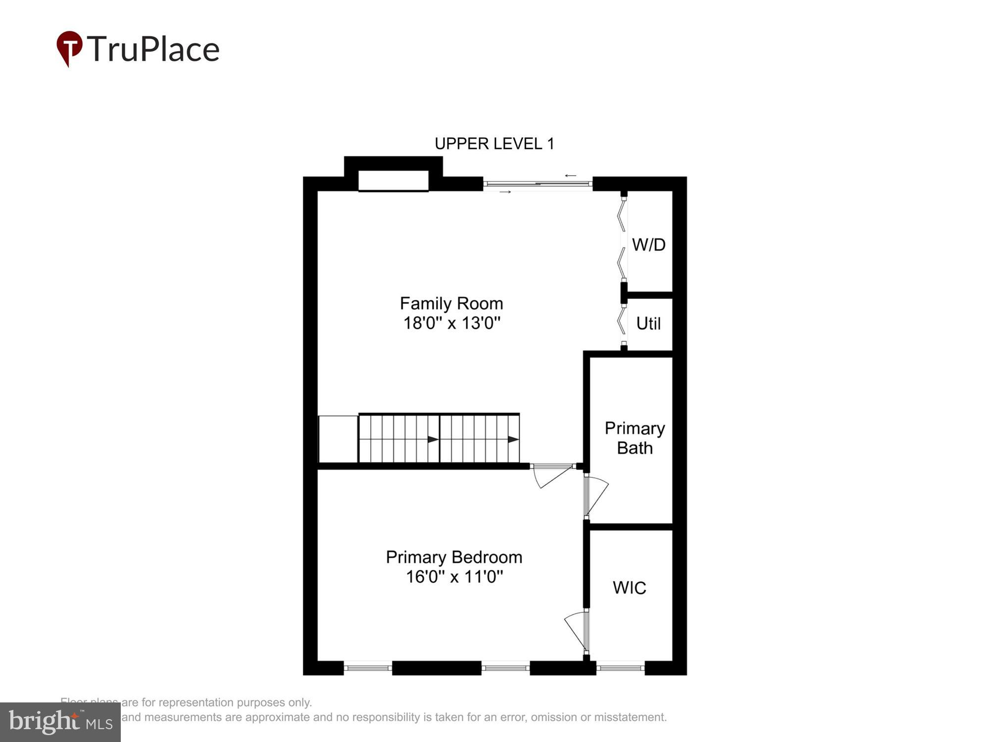 30 Spring Street Gaithersburg, MD 20877 - Photo 38 of 41 Upper Level 1 (Labels & Measurements)