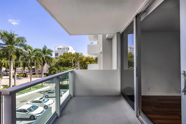 a view of a building with a street