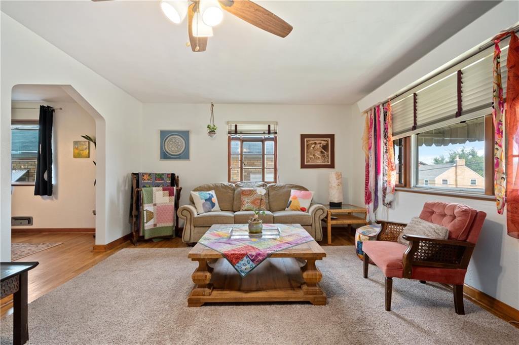 3755 Merle Street Pittsburgh, PA 15204 - Photo 3 of 15 Cozy space with fitted area rug and oak hardwood floors. Perfect space for entertaining family and friends.