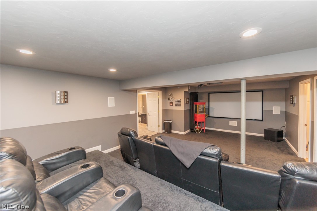 32883 Walnut Drive Avon, OH 44011 - Photo 27 of 34 View of carpeted home theater room
