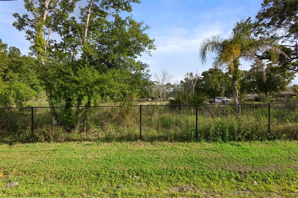 17520 Evans Trail Orlando, FL 32833 - Photo 2 of 11 a backyard of a house with lots of green space and lake view