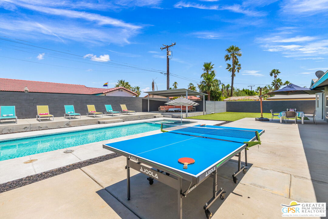 490 East Molino Road Palm Springs, CA 92262 - Photo 40 of 47 a view of swimming pool with seating area and furniture