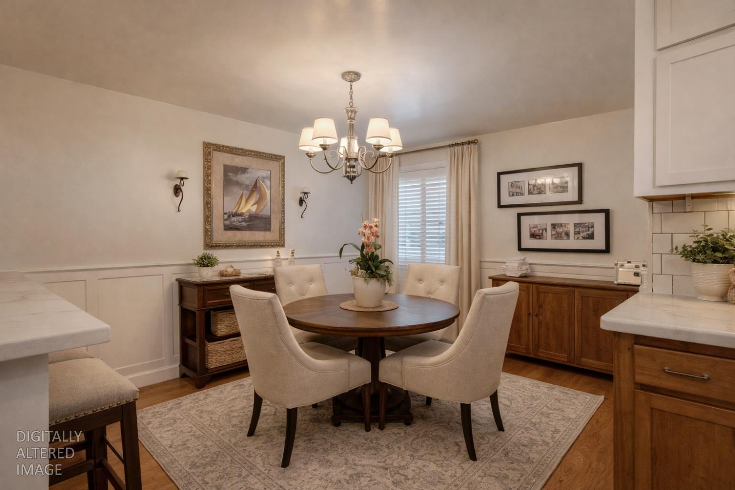 5900 Washington Road Turlock, CA 95382 - Photo 53 of 63 a view of a dining room with furniture and chandelier