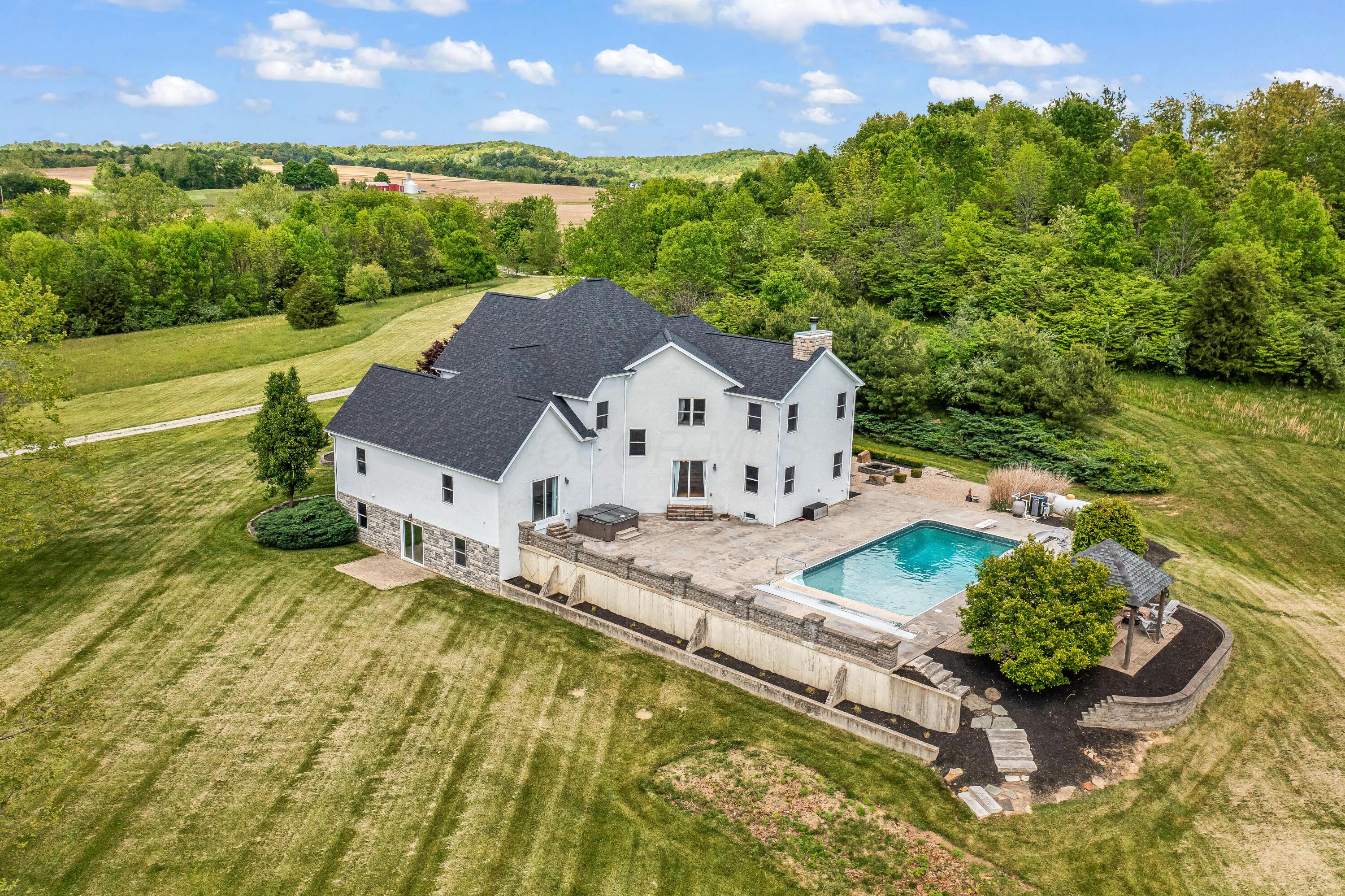 16689 Bailor Road Laurelville, OH 43135 - Photo 66 of 73 66. Rear Aerial View
