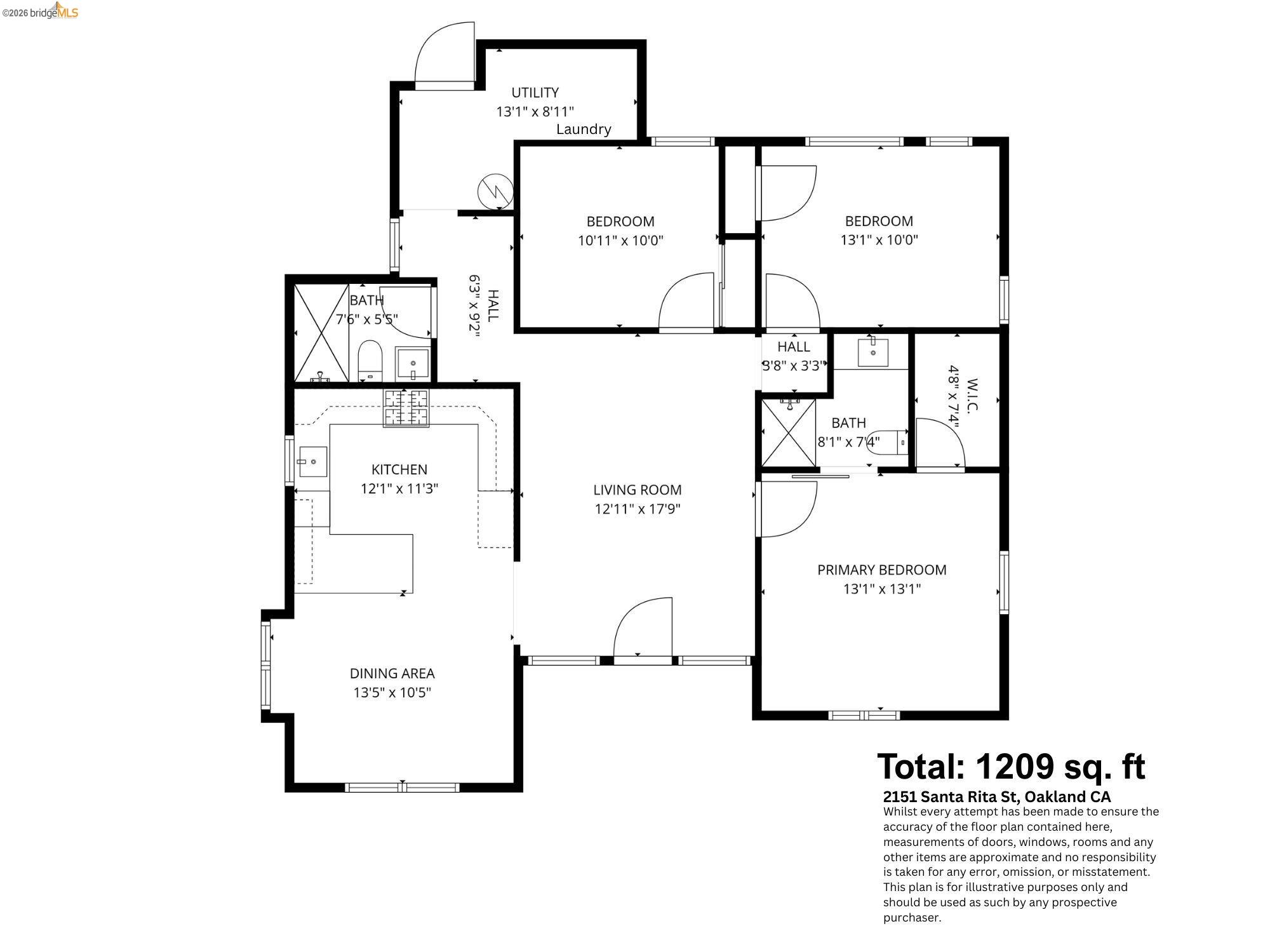 2151 Santa Rita Street Oakland, CA 94601 - Photo 46 of 46 View of home floor plan