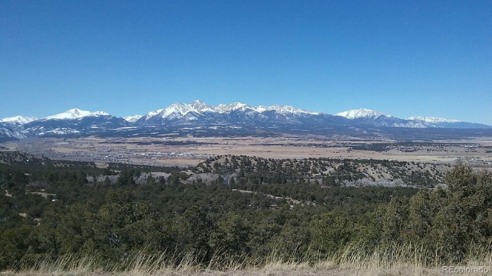 a view of an outdoor space and mountain view