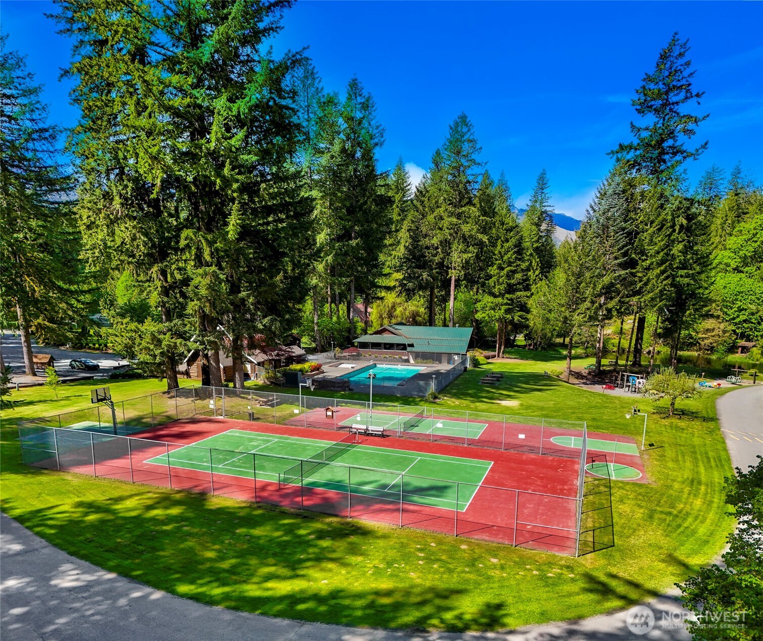 7010 Rainier Way Deming, WA 98244 - Photo 29 of 35 a view of a backyard with swimming pool