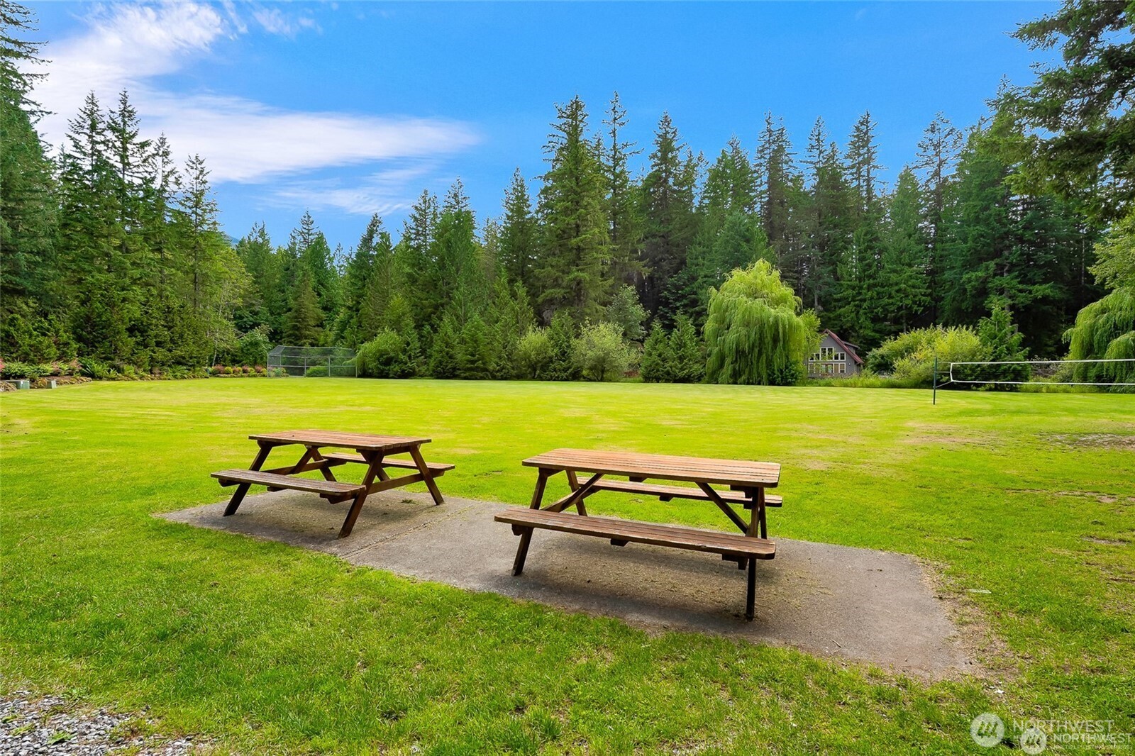 7010 Rainier Way Deming, WA 98244 - Photo 34 of 35 a park bench sitting in the middle of a park