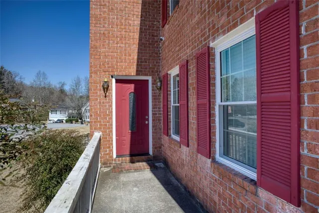a view of an entryway with staircase