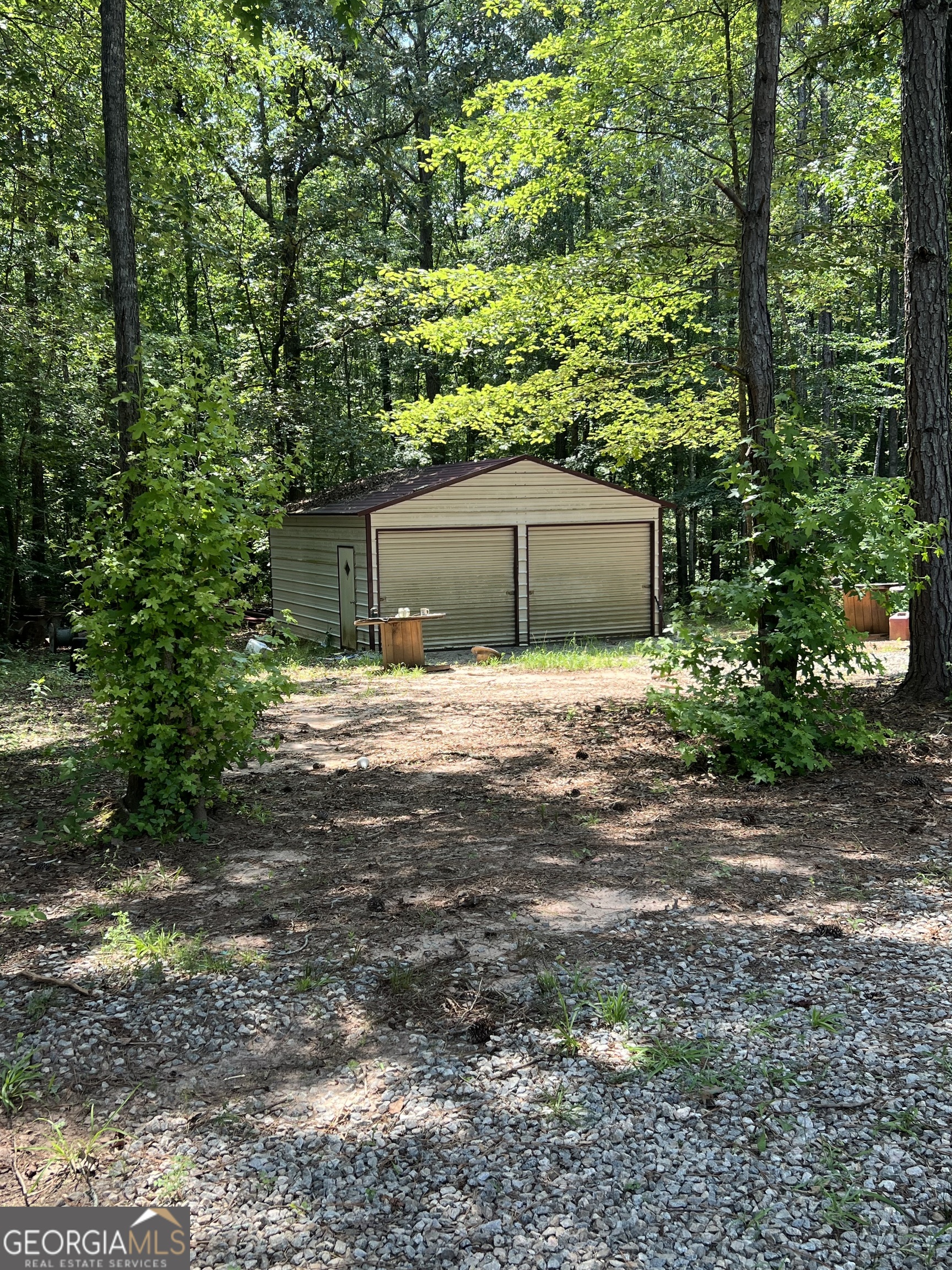 905 Natures Trail Forsyth, GA 31029 - Photo 58 of 59 a backyard of a house with large trees and plants