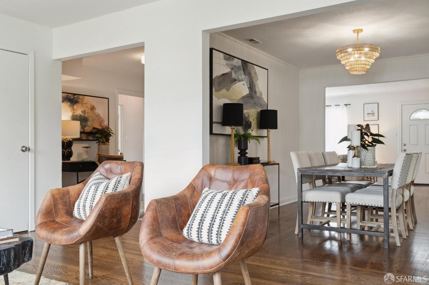 512 Macarthur Drive Daly City, CA 94015 - Photo 17 of 53 a view of a dining room with furniture and wooden floor