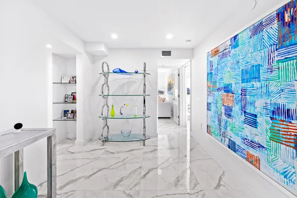 a bathroom with a bathtub and a shower curtain