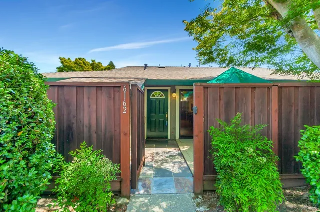 a backyard of a house