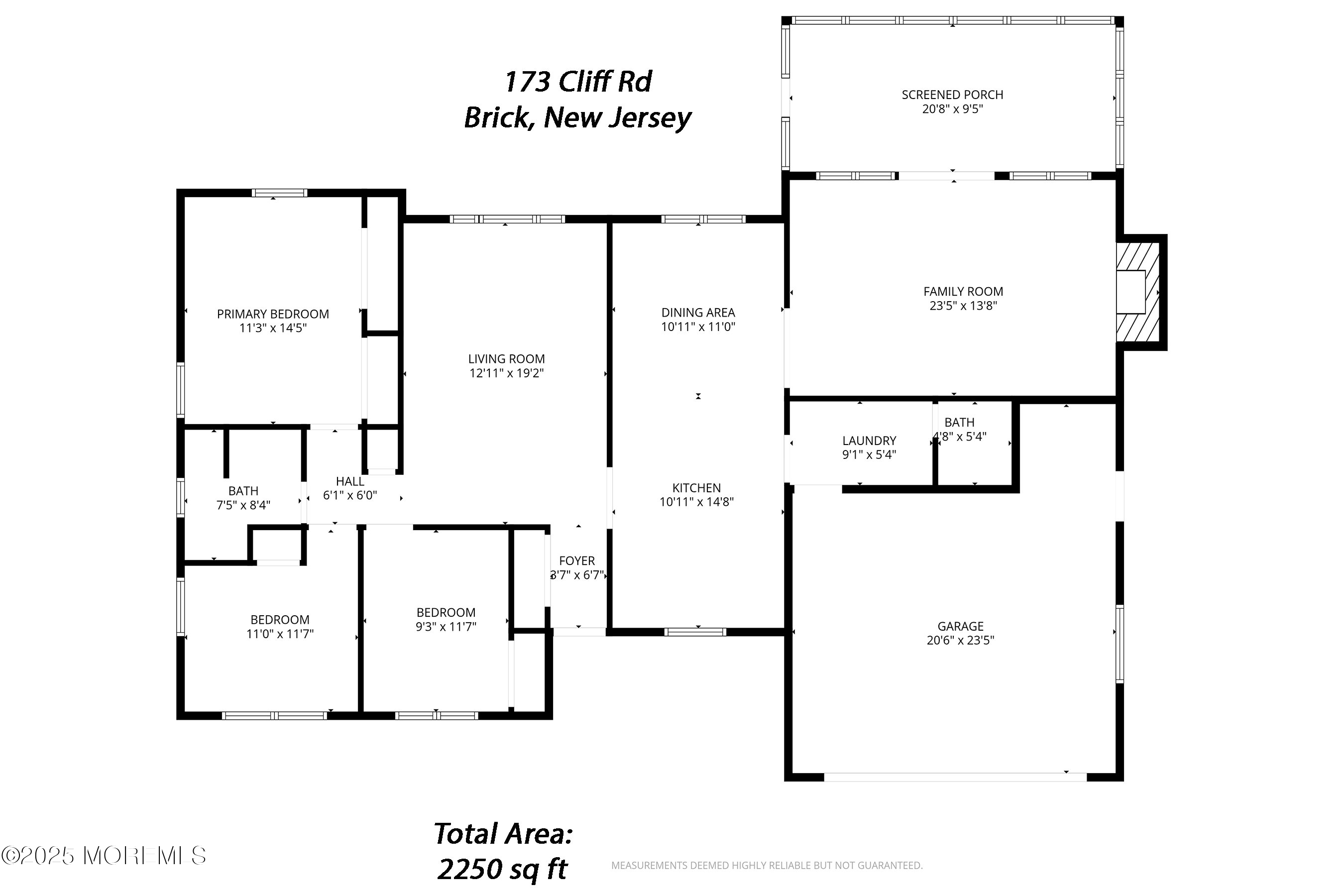 173 Cliff Road Brick, NJ 08724 - Photo 37 of 37 a picture of a room with a white wall and road