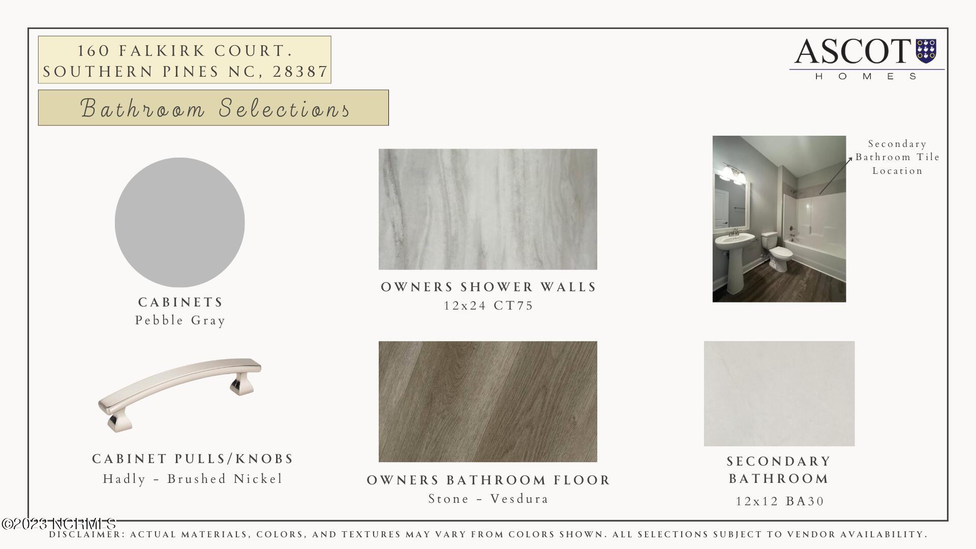 160 Falkirk Court Carthage, NC 28327 - Photo 19 of 22 Lot 7 CP (160 Falkirk)- Selections (Page