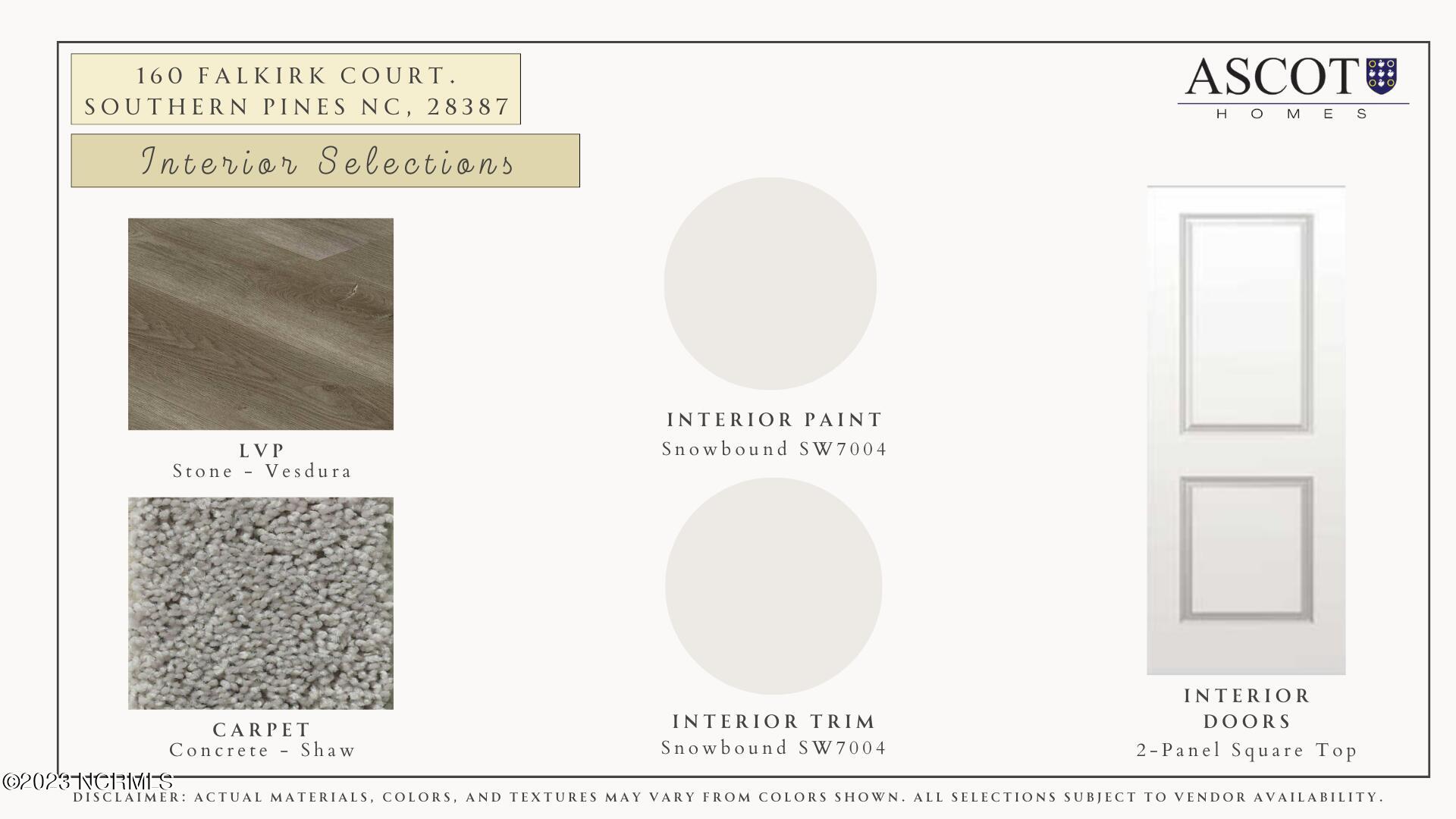 160 Falkirk Court Carthage, NC 28327 - Photo 21 of 22 Lot 7 Interior Selections