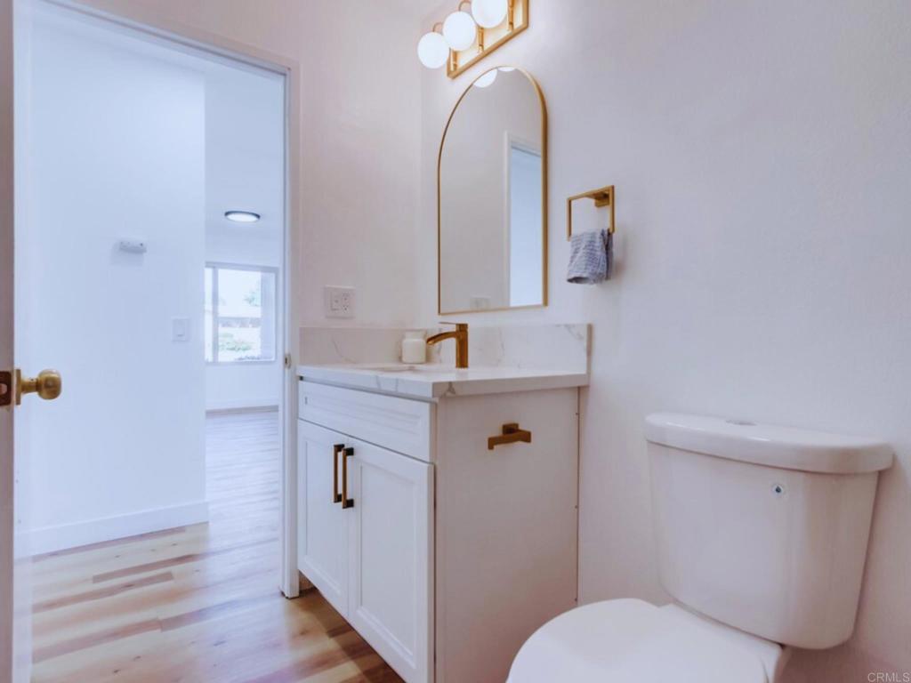 1025 Plover Way Oceanside, CA 92057 - Photo 23 of 36 a bathroom with a sink a toilet and mirror