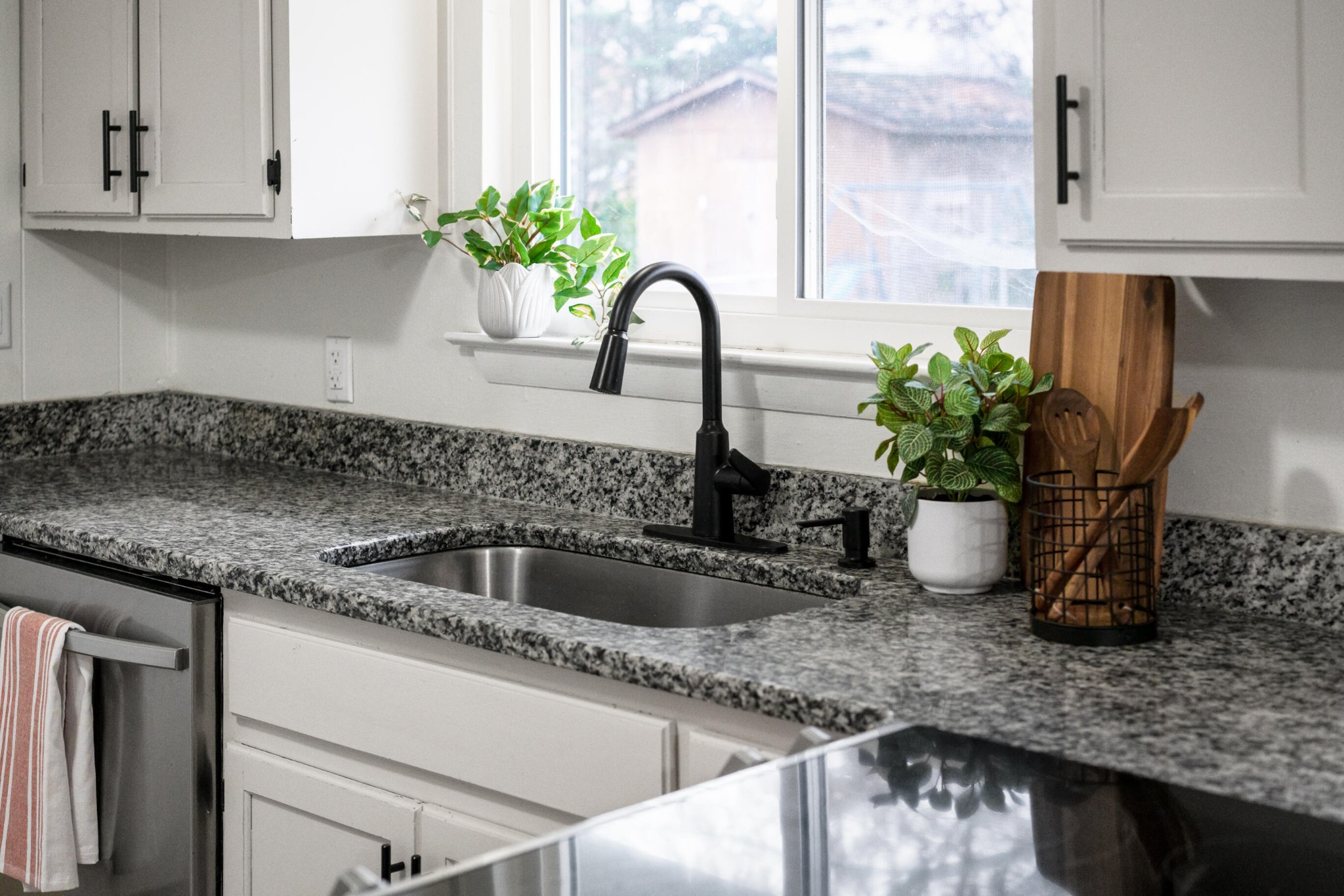 151 Sharon Circle Rossville, GA 30741 - Photo 18 of 21 a kitchen with a sink and potted plant