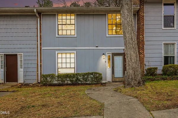 a front view of a house