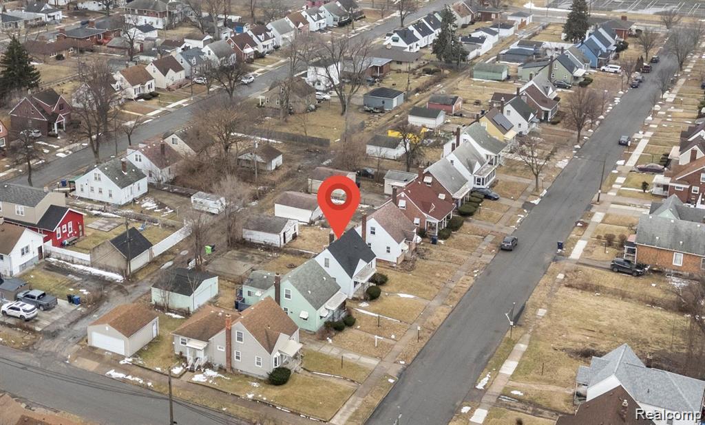 285 Campbell Street River Rouge, MI 48218 - Photo 28 of 33 Aerial view of property's location featuring nearby suburban area