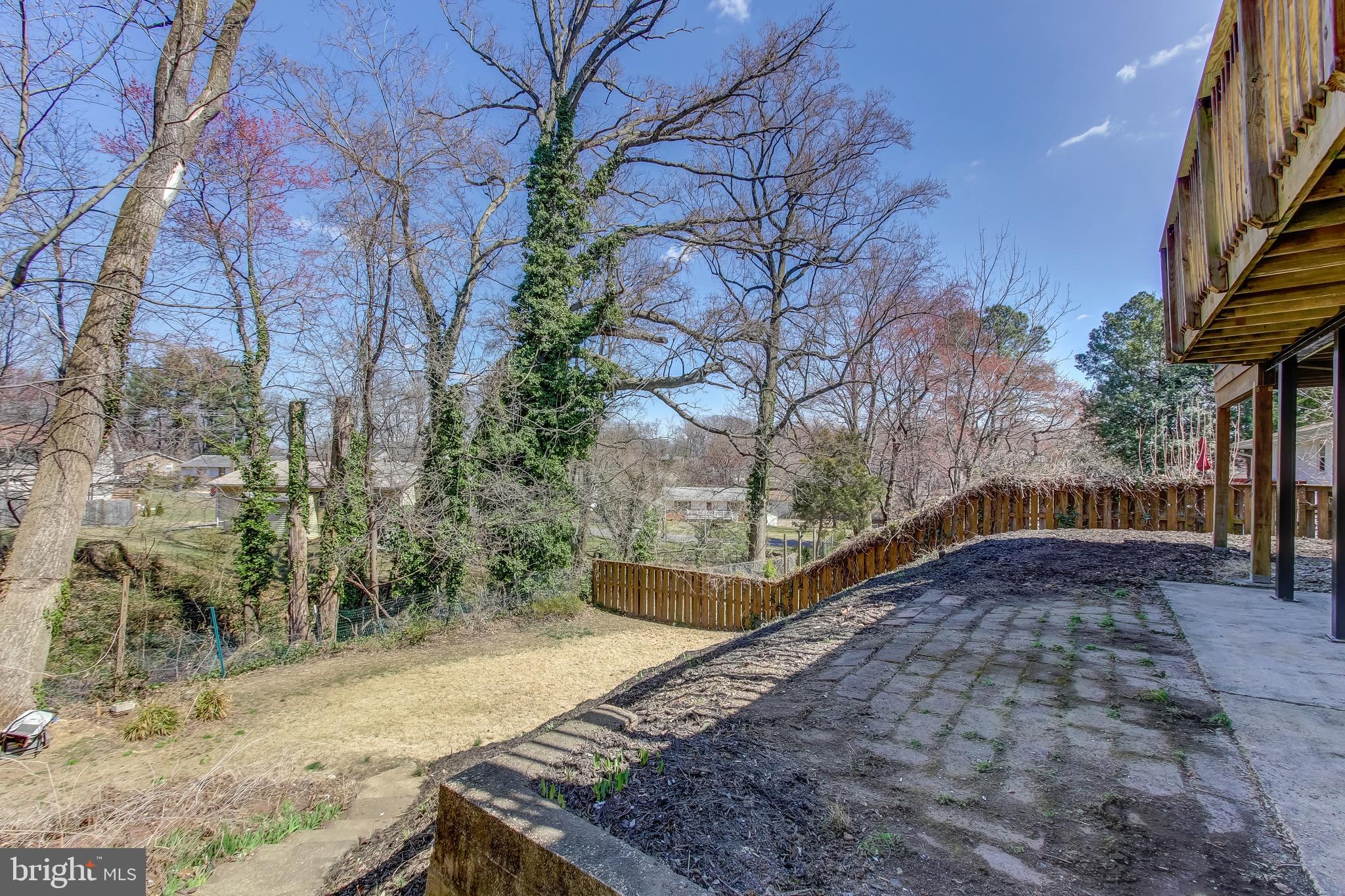 3608 Lakota Road Alexandria, VA 22303 - Photo 28 of 32 Deck-Patio Overlooks Yard Backing to Creek/Stream!