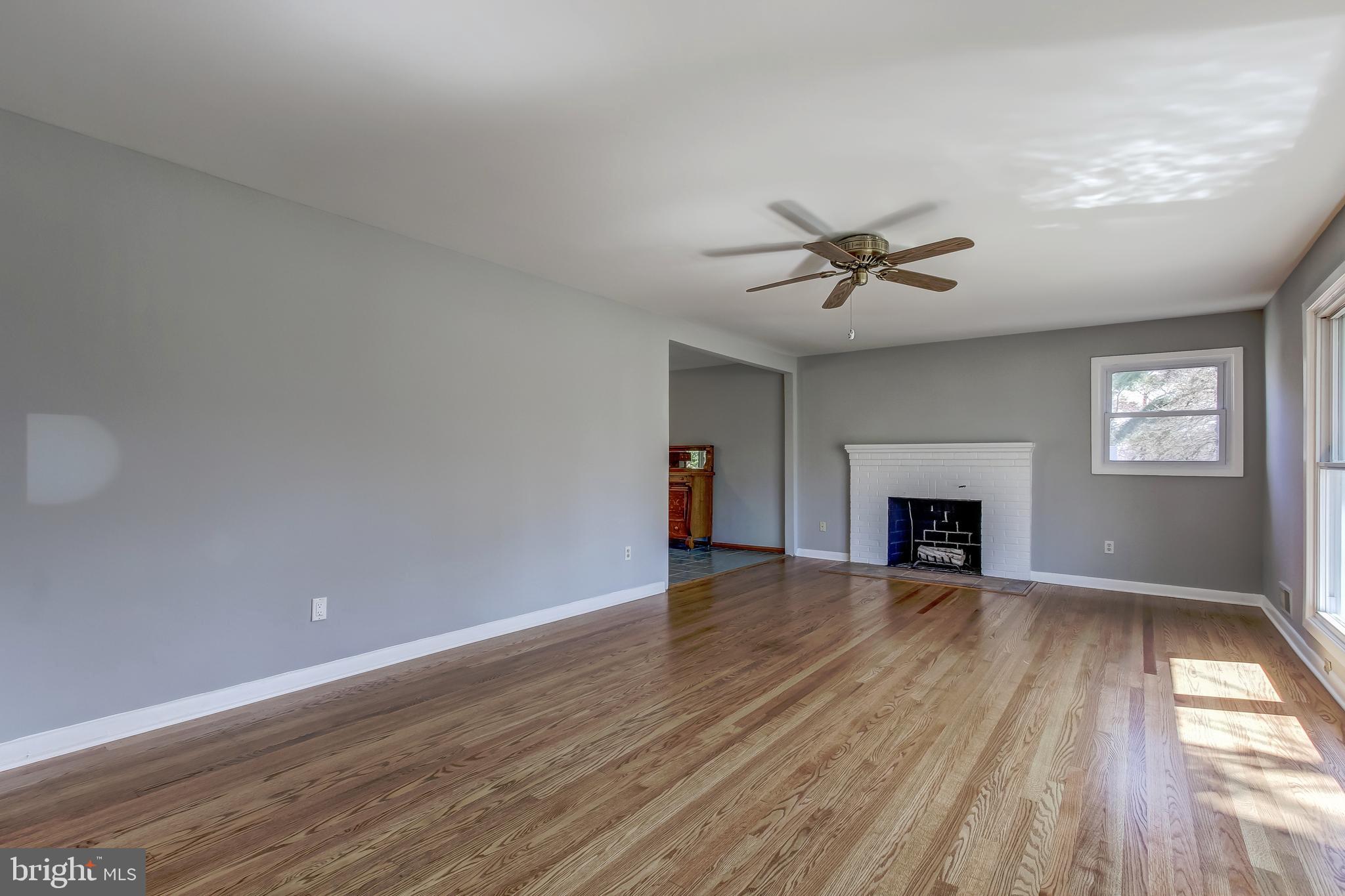 3608 Lakota Road Alexandria, VA 22303 - Photo 4 of 32 Living Room with Hardwood Floors and Fireplace!