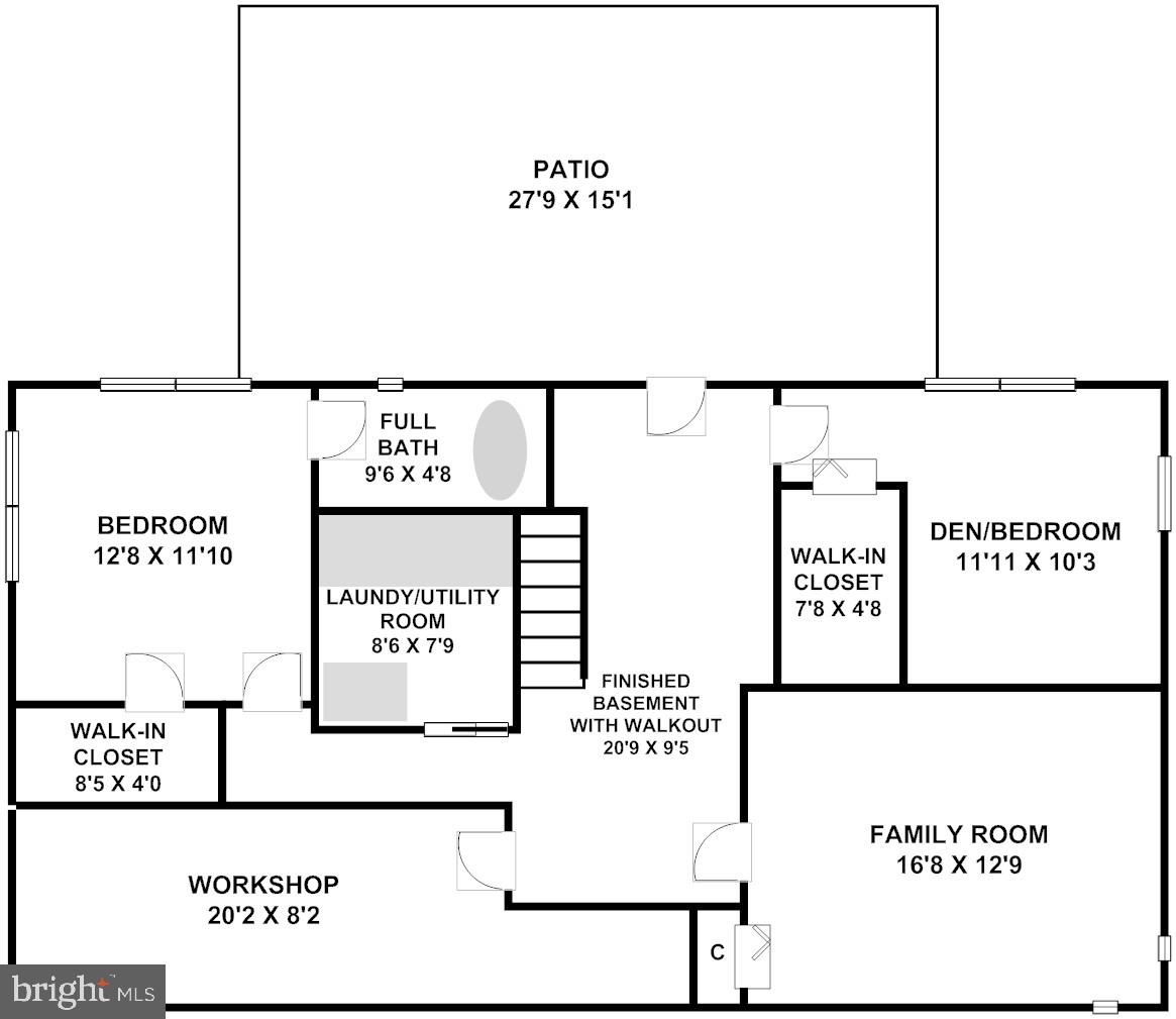 3608 Lakota Road Alexandria, VA 22303 - Photo 32 of 32 Floor Plan - Lower Level