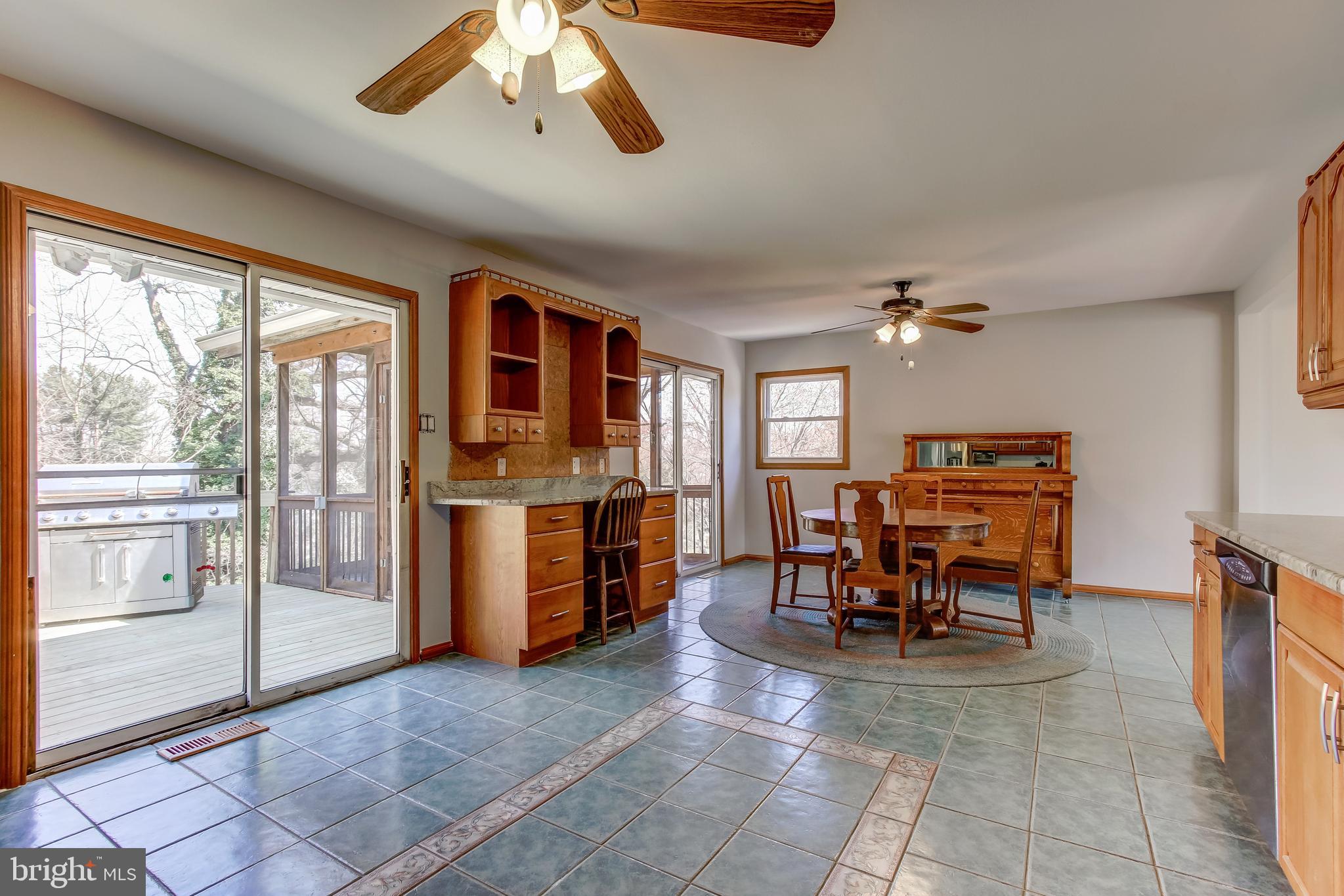 3608 Lakota Road Alexandria, VA 22303 - Photo 8 of 32 Kitchen with Access to Outdoor Deck-Screened Porch