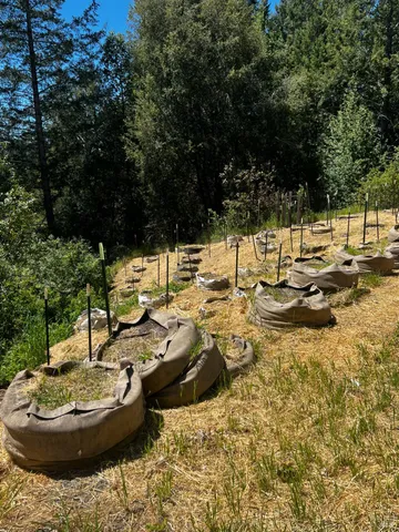 a view of a lake with an outdoor seating