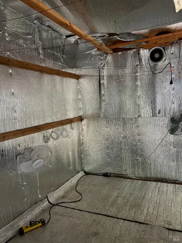 a view of storage and utility room