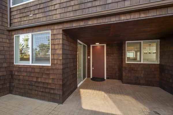 a front view of a house