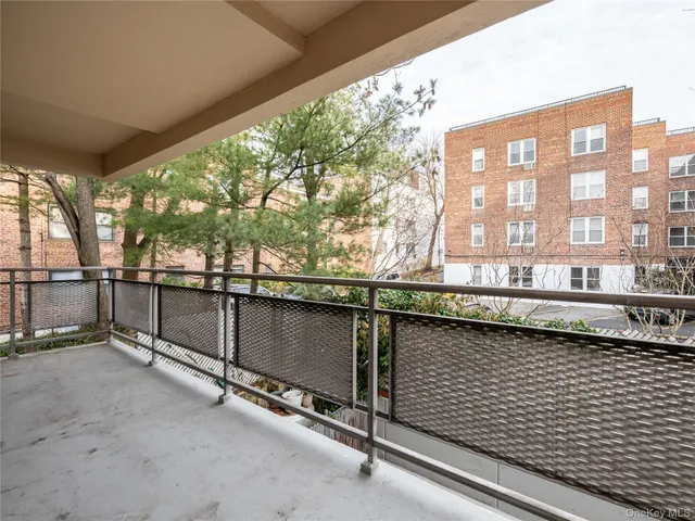 a kitchen with a large window