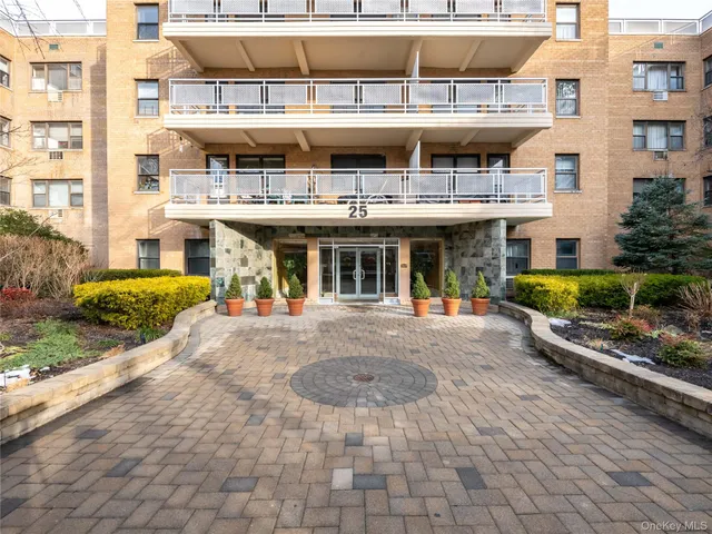 a front view of a building with porch