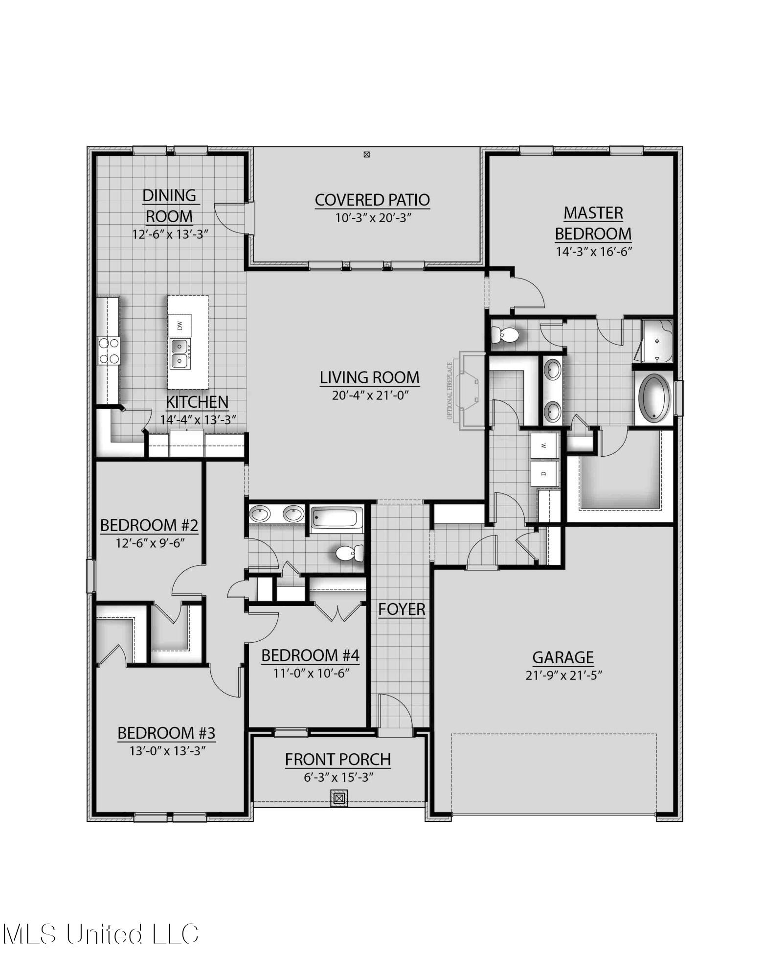 12192 Walker Road Ocean Springs, MS 39564 - Photo 3 of 3 Comstock A-G III Floor Plan