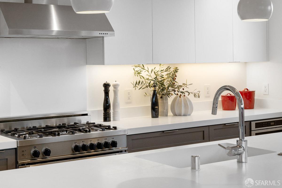 564 Fell Street San Francisco, CA 94102 - Photo 15 of 82 a white stove top oven sitting inside of a kitchen