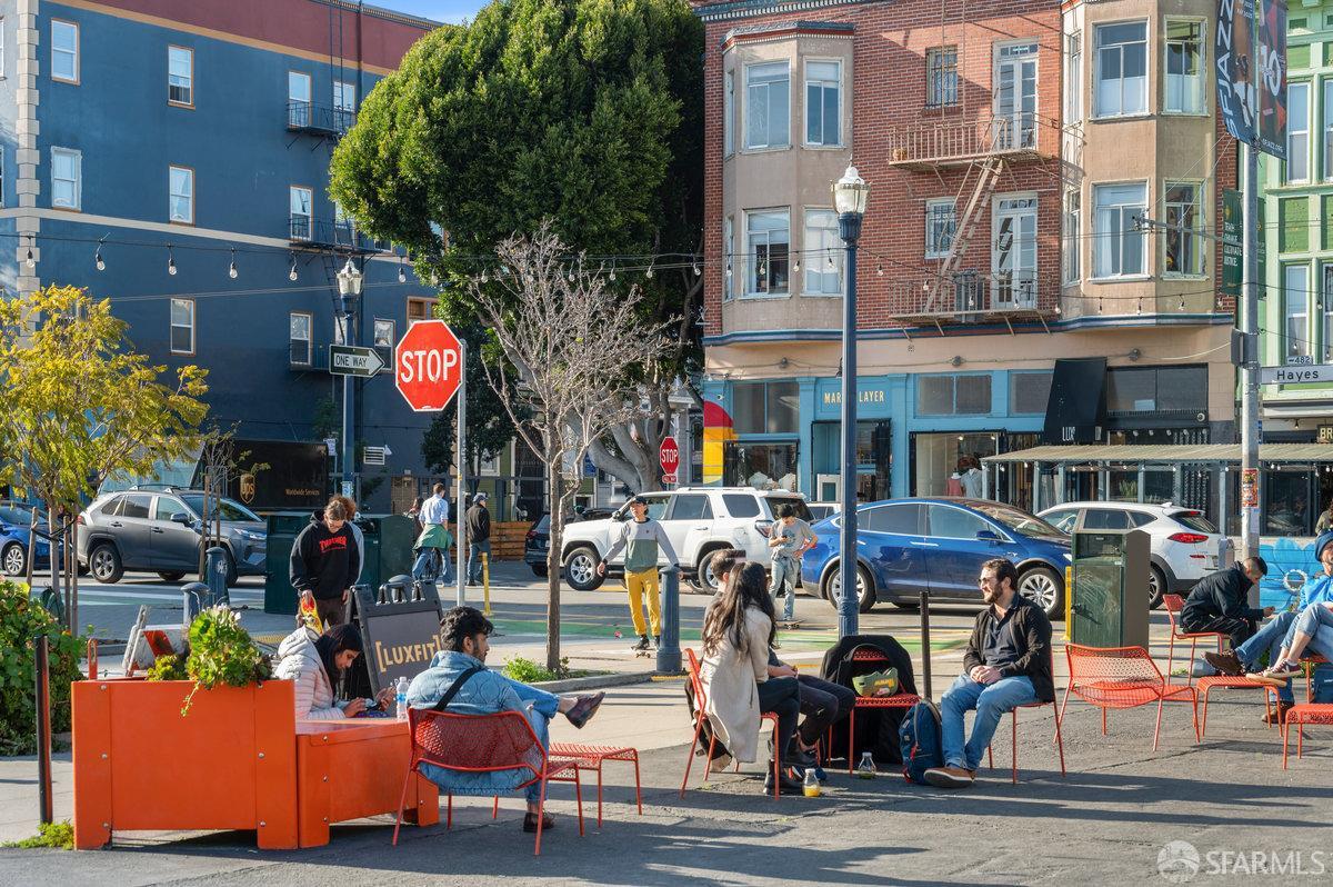 564 Fell Street San Francisco, CA 94102 - Photo 45 of 82 a front view of a building with sitting area