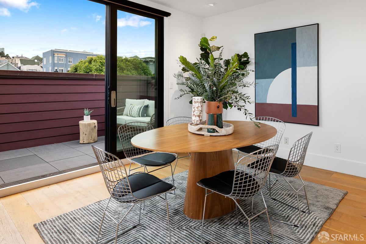 564 Fell Street San Francisco, CA 94102 - Photo 9 of 82 a dining room with furniture and wooden floor