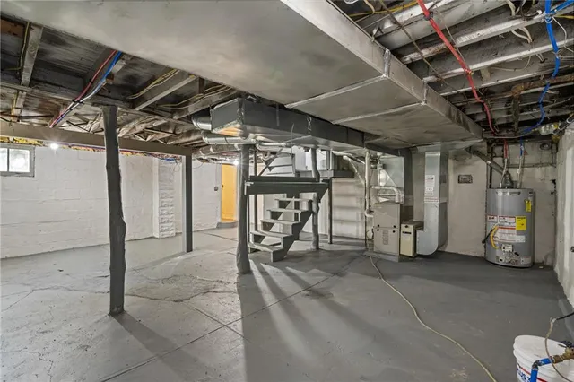 a view of a small yard from a balcony