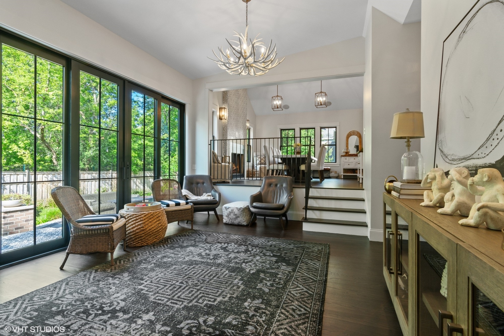 735 Baldwin Road Highland Park, IL 60035 - Photo 8 of 30 a living room with furniture and a large window